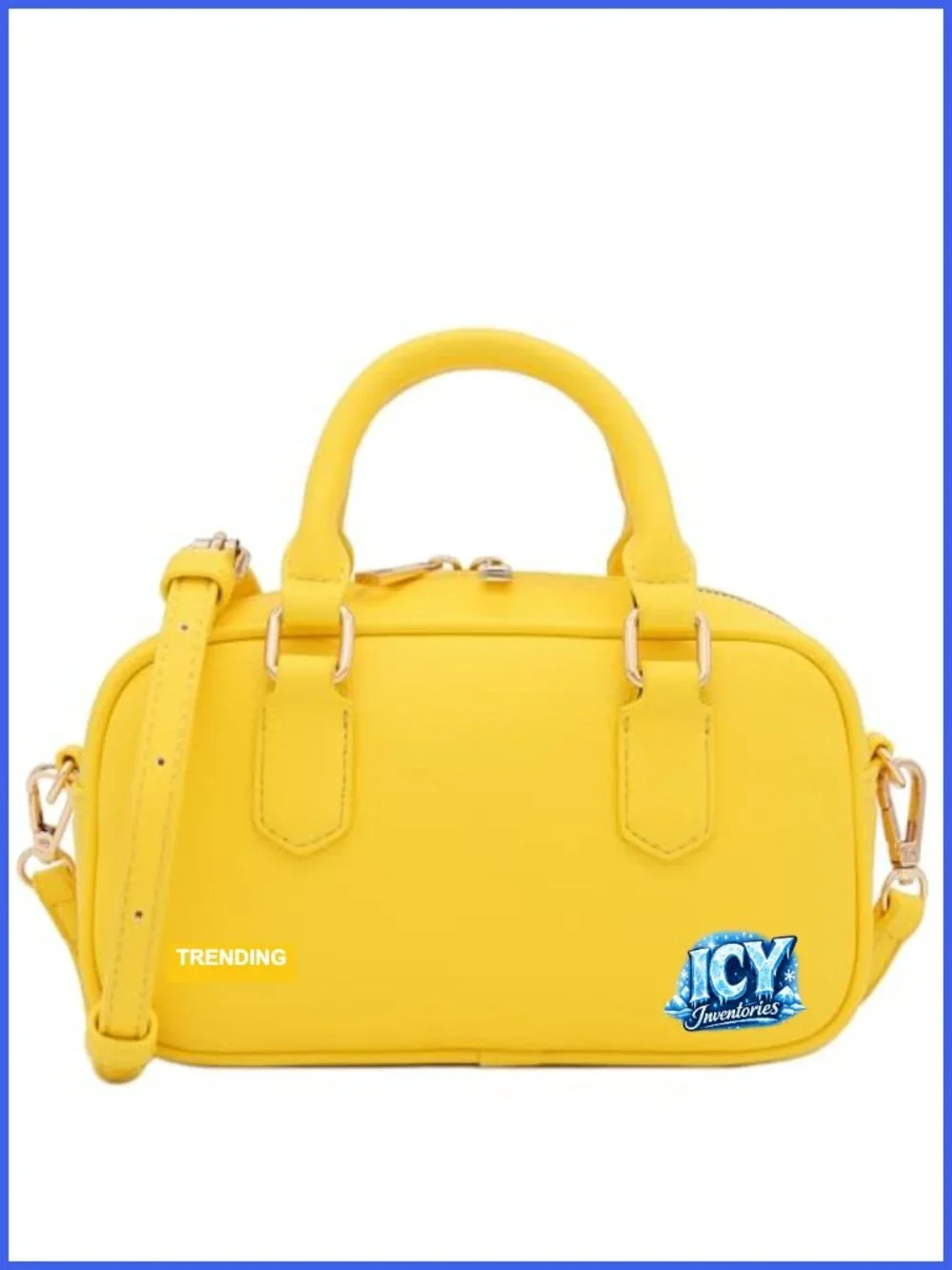 Mini PU Leather Satchel Purse Top Handle Crossbody Bag